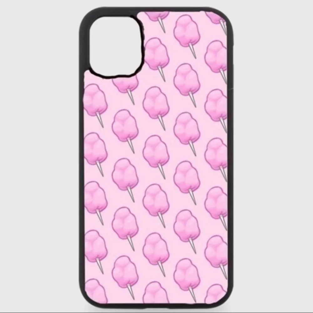 Pink cotton candy phone case